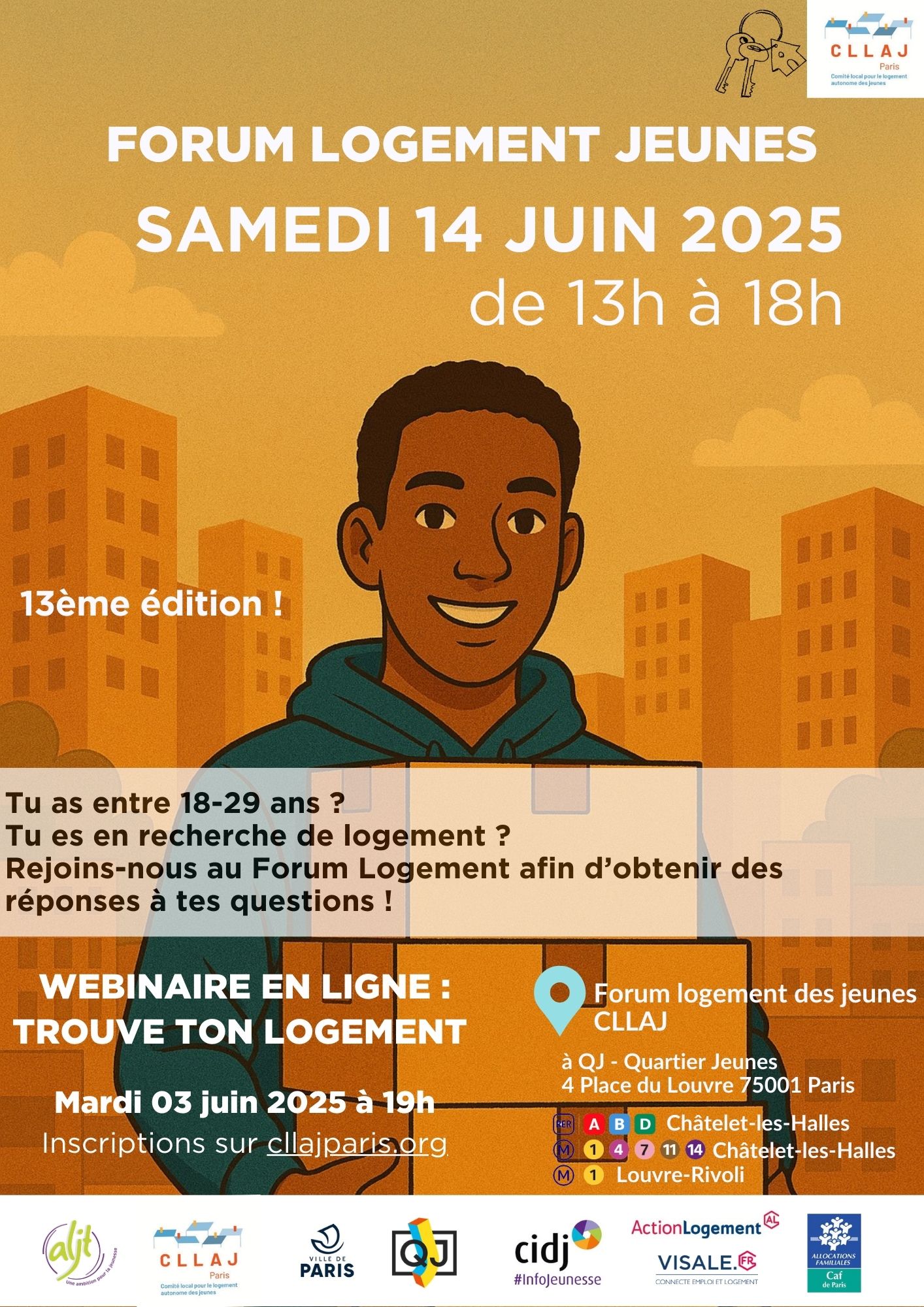 Affiche Forum Logement Jeunes 2025 de Paris