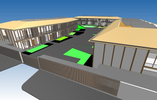 Maquette du projet Chanteloup réalisée à l'aide du BIM.