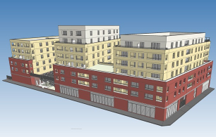 Maquette du projet Grigny réalisée à l'aide du BIM.