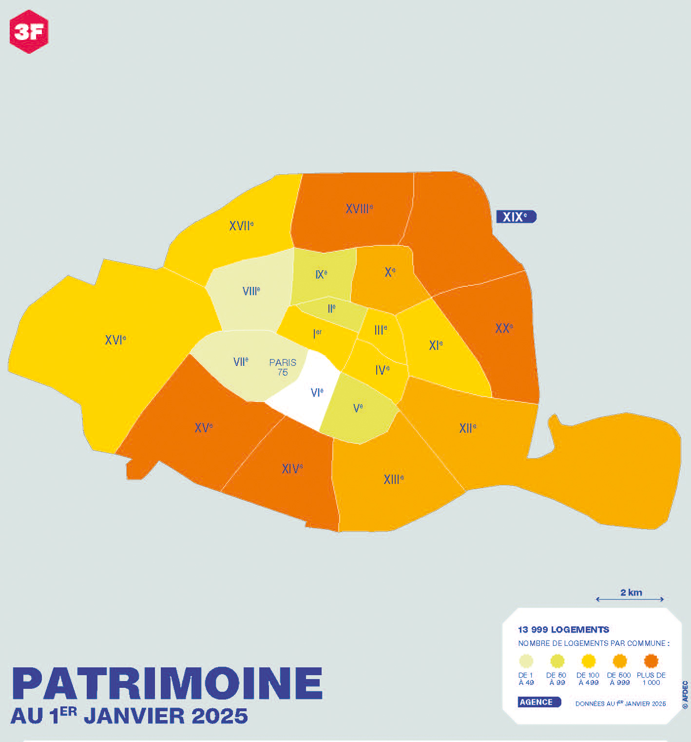 patrimoine I3F à Paris 