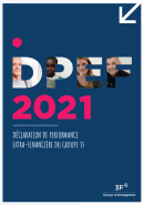 couverture du rapport DPEF 2021 du Groupe 3F