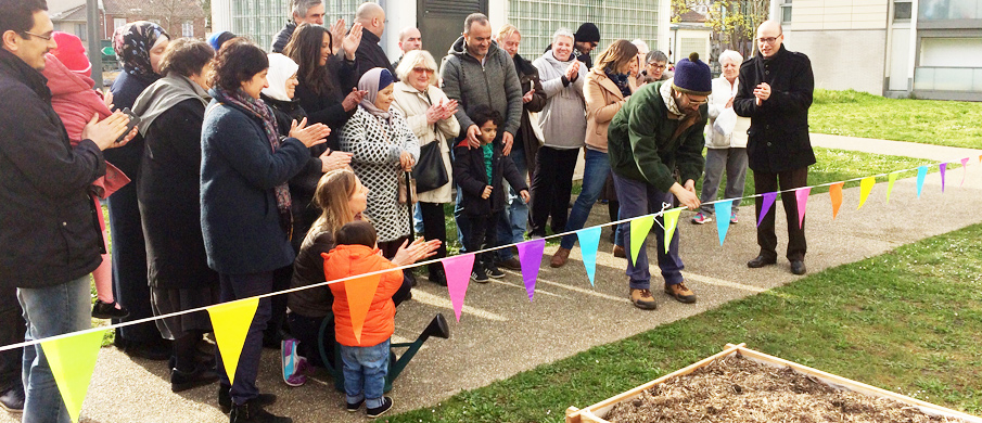 Inauguration du jardin partagé à Gennevilliers (92) ex-Cité Rouge