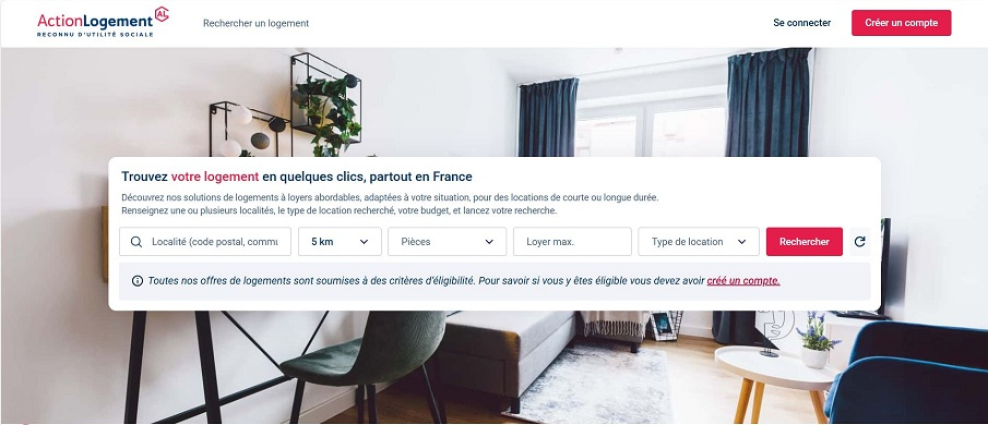 Logements intermédiaire : site internet AL