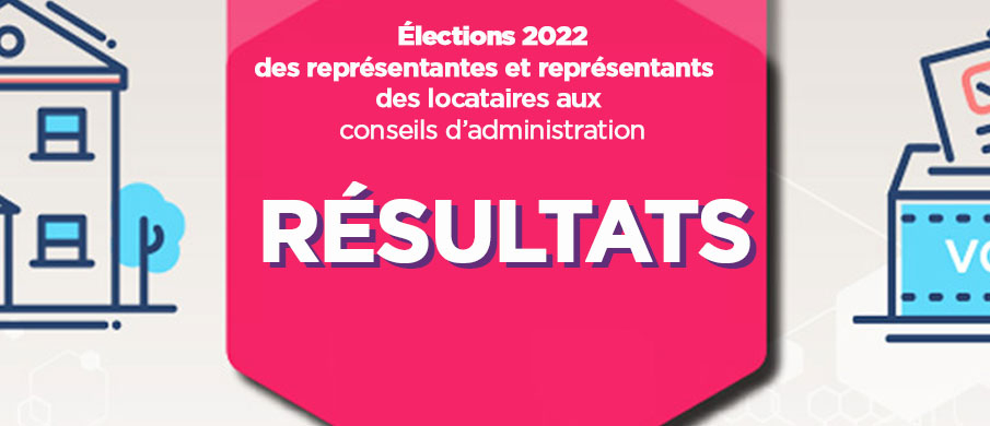 Résultats des élections des représentantes et représentants des locataires 2022