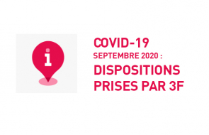 COVID-19, septembre 2020 : mesures prises par 3F