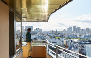 Vue du balcon, Immobilière 3F, ZAC Rive Gauche, Paris 13e - Harari Architectes