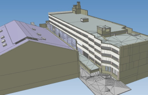 Maquette du projet immobilier du passage Saint Pierre Amelot réalisée à partir de la modélisation des données du bâtiment