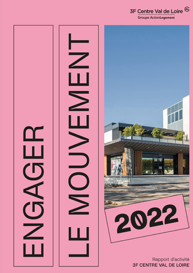 Couverture du rapport d'activité 2022 de 3F Centre Val de Loire