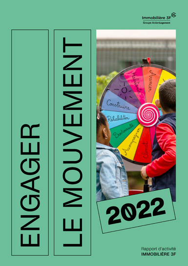 Couverture du rapport d'activité 2022 d'Immobilière 3F