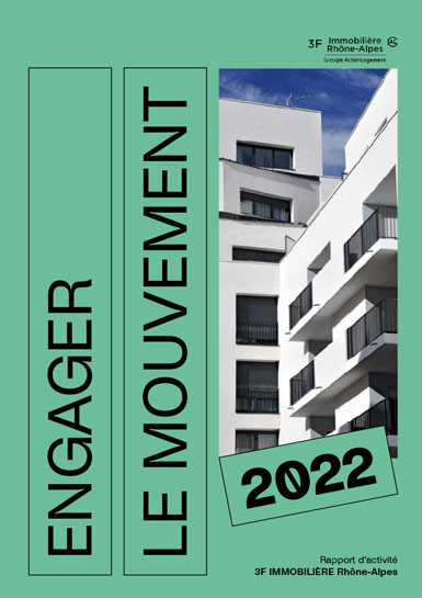 Couverture du rapport d'activité 2022 d'Immobilière Rhône-Alpes