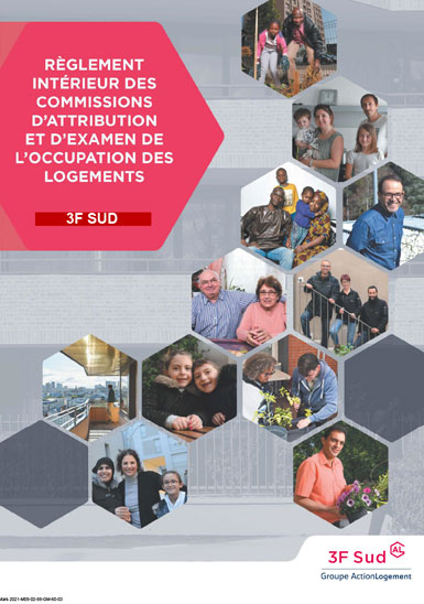 Couverture du Règlement intérieur des commissions d’attribution et d’examen de l’occupation des logements (CALEOL) de 3F Sud