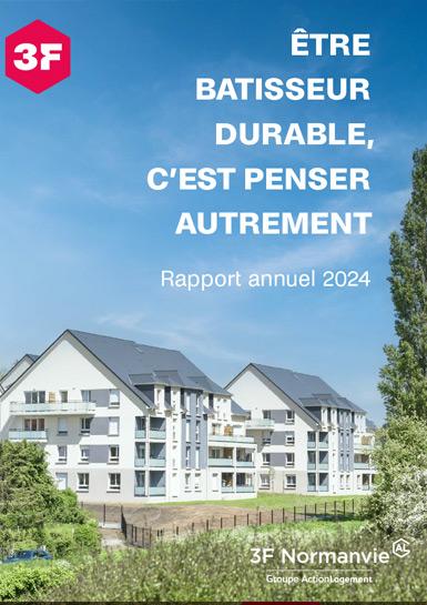 Couverture du rapport d'activité 2024 de 3F Normanvie