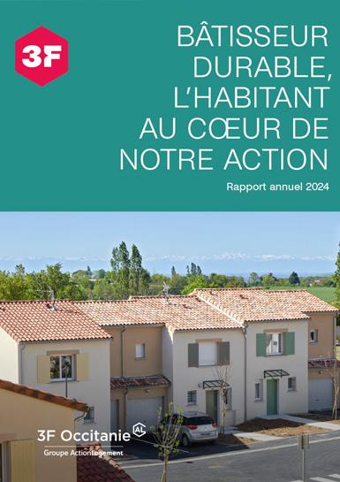 Couverture du rapport d'activité 2024 de 3F Occitanie