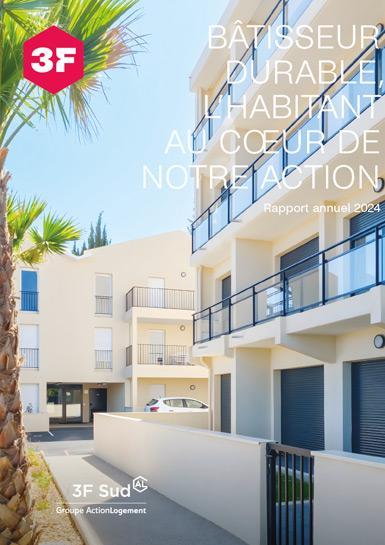 Couverture du rapport d'activité 2024 de 3F Sud